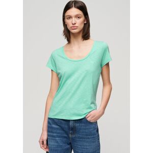 Superdry Kurzarmshirt »SCOOP NECK TEE« Fluro Mint Größe XS