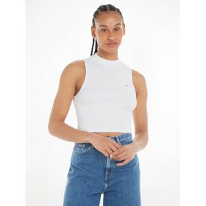 Tommy Jeans Tanktop »TJW CRP MOCKNECK RIB TANK«, mit Logostickerei White Größe XL (42)