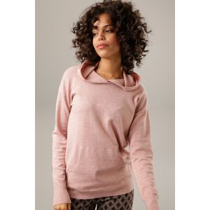 Aniston CASUAL Kapuzenpullover altrosa-meliert Größe 34