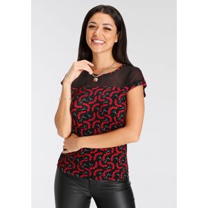 Melrose T-Shirt schwarz-rot Größe 40