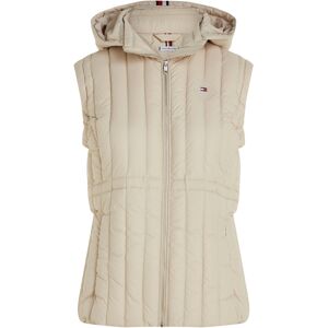 Tommy Hilfiger Curve Daunenweste »CRV FEMININE LW DOWN VEST«, mit Logostickerei Classic_Beige Größe 50