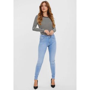 Vero Moda Skinny-fit-Jeans »VMLUX MR SLIM JEANS RI371« light blue denim Größe S