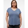 Vero Moda Curve V-Shirt »VMFILLI SS V-NECK TEE GA CURVE« China Blue Größe S (42)