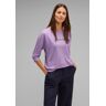 STREET ONE 3/4-Arm-Shirt »Batwing Shirt mit Schimmer Wording« soft pure lilac melange Größe 42