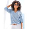 LASCANA V-Ausschnitt-Pullover bleu Größe 40/42