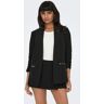 ONLY Kurzblazer »ONLBERRY 3/4 ZIP BLAZER CC TLR«, geraffte 3/4 Ärmel Black Größe 40 (L)