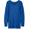 Vero Moda V-Ausschnitt-Pullover »VMDOFFY LS LONG V-NECK PULLOVER GA BOO« Beaucoup Blue Detail:MELANGE Größe L (40)