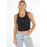 Calvin Klein Jeans Tanktop »BADGE RIB DOUBLE LAYER TANK TOP« Ck Black Größe XS (34)