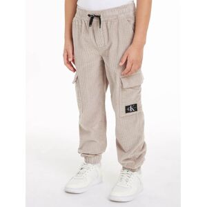 Calvin Klein Jeans Cargohose »CORDUROY BADGE CARGO JOGGER« beige Größe 6 (116)