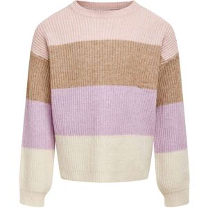 KIDS ONLY Strickpullover »KOGSANDY L/S STRIPE PULLOVER« sepia rose Größe 122/128