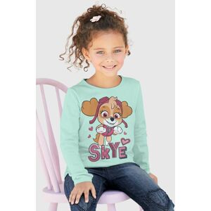 PAW PATROL Langarmshirt, Druck mit Glitzerdetails mint Größe 128/134