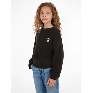 Calvin Klein Jeans Rundhalspullover »FESTIVE LUREX SWEATER« Ck Black Größe 8 (128)