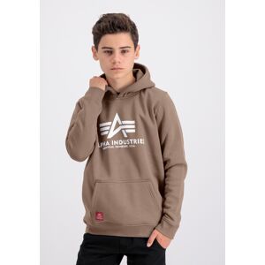 Industries Kapuzenshirt »ALPHA INDUSTRIES Kids - Hoodies Basic Hoody... taupe Größe 8