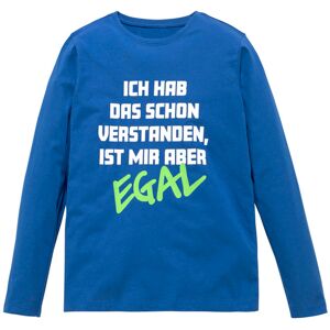 KIDSWORLD Langarmshirt »ICH HAB DAS SCHON VERSTANDEN.....«, Spruch royalblau Größe 140/146