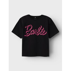 Name It Shirttop »NKFDALINA BARBIE SS TOP S« black Größe 146 (152)