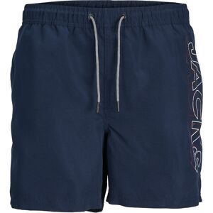 Jack & Jones Junior Badeshorts »JPSTFIJI JJSWIM DOUBLE LOGO LY SN JNR« navy blazer Größe 128