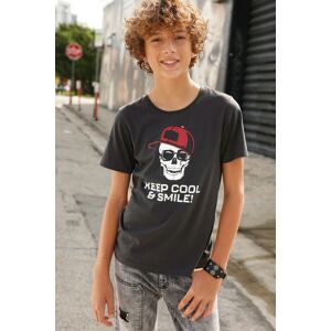 KIDSWORLD T-Shirt »KEEP COOL...« anthrazit Größe 140/146