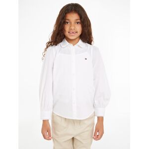 Tommy Hilfiger Klassische Bluse »RUFFLE COLLAR SHIRT« White Größe 10 (140)