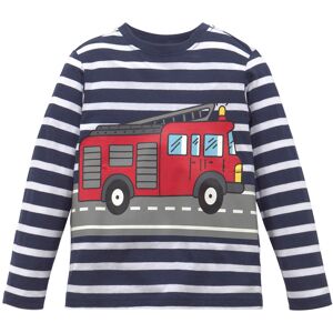 KIDSWORLD Langarmshirt »TATÜ TATA die Feuerwehr ist da« marine-weiss-geringelt Größe 140/146