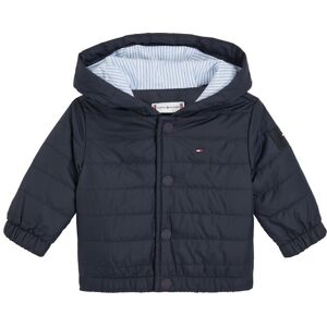 Tommy Hilfiger Winterjacke »BABY QUILTED JACKET«, mit Kapuze, mit Logo-Details Desert Sky Größe 68