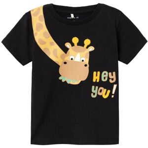 Name It Kurzarmshirt »NMMHELLAN SS TOP PB« black Größe 92