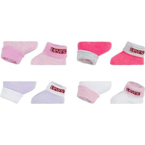 Levi's® Kids Socken »4PK Red Tab Bootie«, (8 Paar), UNISEX rosa /weiss/ lila Größe 1 (62/68)