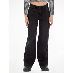 Calvin Klein Jeans Stretch-Jeans »WIDE LEG WASHED BLACK« Washed Black Größe 8 (128)