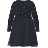 Name It Tüllkleid »NMFNADJA LS DRESS NOOS« dark sapphire Größe 122