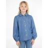 Tommy Hilfiger Klassische Bluse »TENCEL RUFFLE COLLAR SHIRT« Denim Medium Größe 10 (140)