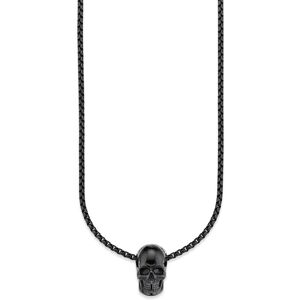 Bruno Banani Kette mit Anhänger »Schmuck Geschenk, Halskette Scull Totenkopf,... schwarz Größe