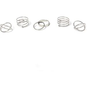 Firetti Ring-Set »im teilweise mehrreihigen Design«, (Set, 6 tlg.) metallfarben Größe 8 g