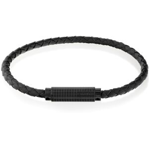 Calvin Klein Armband »Schmuck Edelstahl Armschmuck Lederarmband ARCHITECTURAL« schwarz Größe