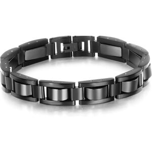 Firetti Gliederarmband »Schmuck Geschenk, Black Steel« schwarz Größe