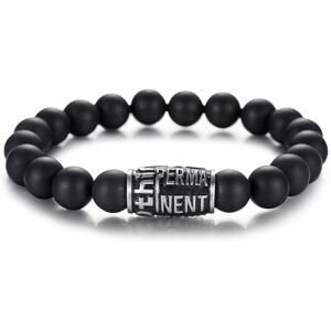 Firetti Perlenarmband »Schmuck Geschenk Armschmuck Armkette Perle« edelstahlfarben-schwarz + schwarz Größe