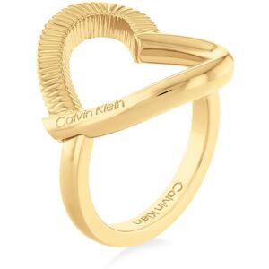 Calvin Klein Fingerring »Schmuck Edelstahl Fingerring Damenring DEFIANT« gelbgoldfarben Größe 54