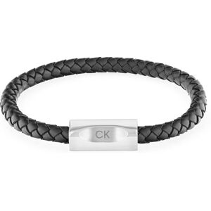 Calvin Klein Lederarmband »Schmuck Edelstahl Armschmuck Lederarmband Bold... schwarz-edelstahlfarben Größe