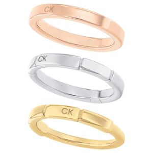 Calvin Klein Ring-Set »Multipack Schmuck Edelstahl Fingerringe Ringset... edelstahlfarben-roségoldfarben-gelbgoldfarben Größe 54