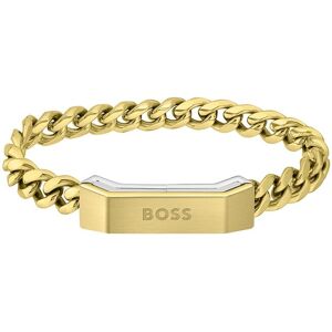 Boss Armband »Schmuck Edelstahl Armschmuck Panzerkette CARTER« gelbgoldfarben Größe