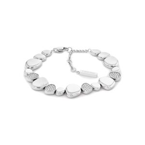 Calvin Klein Armband »Schmuck Edelstahl Armschmuck Ankerkette« edelstahlfarben + transparent Größe