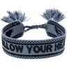 Engelsrufer Armband »Good Vibes Follow Your Heart, ERB-GOODVIBES-FYH« graublau-schwarz Größe