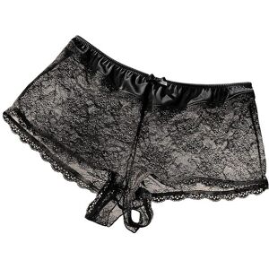 petite fleur goldfarben Panty-Ouvert schwarz Größe 32/34