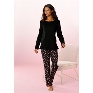 Vivance Dreams Pyjama, (2 tlg.) schwarz-pink Größe 52/54