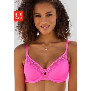 Vivance T-Shirt-BH, aus feinem Mesh-Material und Spitze in Kussmund-Optik,... pink Größe 90