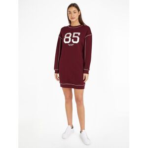 Tommy Hilfiger Sweatkleid »VARSITY 85 SWTSHIRT DRESS LS« Deep_Rouge Größe S (36)