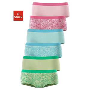 petite fleur Panty, (Packung, 6 St.) rosa, türkis, mint Größe 32/34