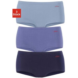 s.Oliver Panty, (Packung, 3 St.) blaufarben Größe 40/42 (L)