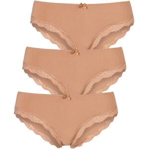 LASCANA Slip, (Packung, 3 St.) beige Größe 36/38