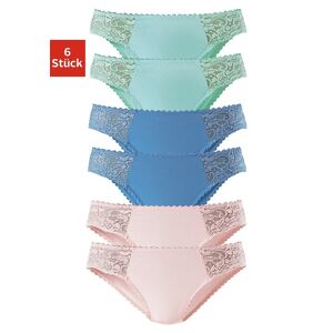 petite fleur Jazz-Pants Slips, (Packung, 6 St.) blau, rosé, mint Größe 44/46