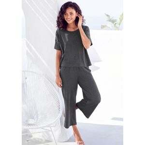 Vivance Dreams Pyjama, (2 tlg.) dunkelgrau Größe 40/42