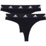 Adidas Sportswear String »"Cotton Logo"«, (2er-Pack), weiches Tragegefühl schwarz Größe XS